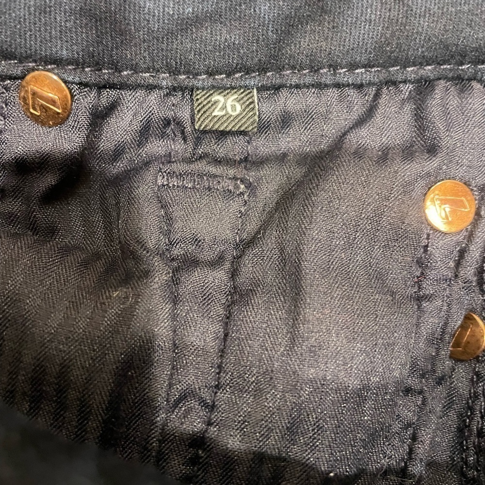 7 for all Mankind Kimmie Straight Dark Wash Jeans - Picture 8 of 9